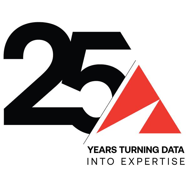 25 years anniversary black logo transparent background