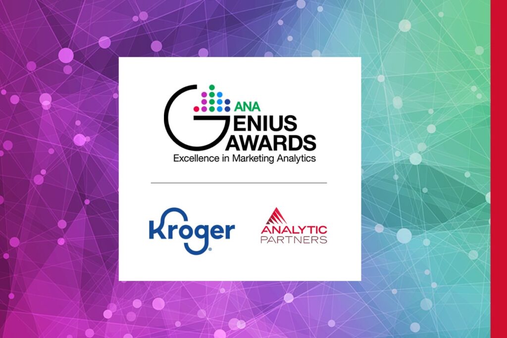 Kroger Wins 2021 ANA Genius Award for Outstanding Organizational Adoption of Analytics