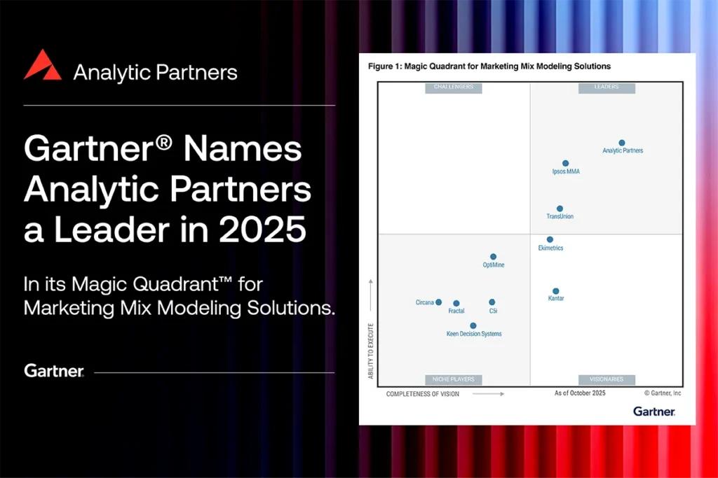 AP勘讯荣膺Gartner®《营销组合建模解决方案魔力象限™》领导者称号
